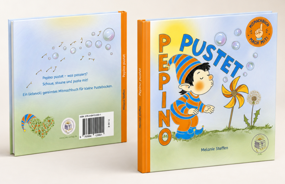 Pepino pustet – Mitmachbuch für Kinder Mitmachbuch Pepino pustet von Melanie Steffen – JuKi Verlag